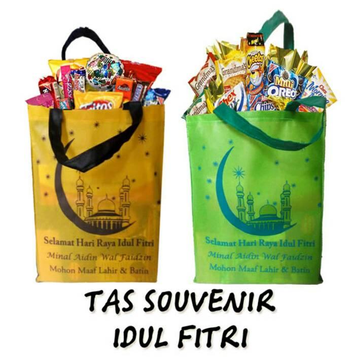 TAS SOUVENIR IDUL FITRI LEBARAN PUASA TEMPAT uk BESAR BAG WADAH JAJAN