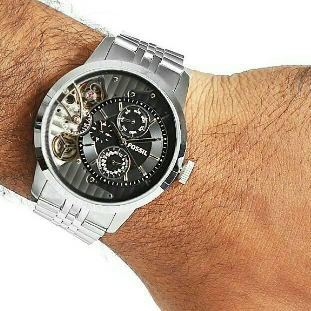 Jam Tangan Pria Fossil Townsman ME1135 Silver Stainless Steel