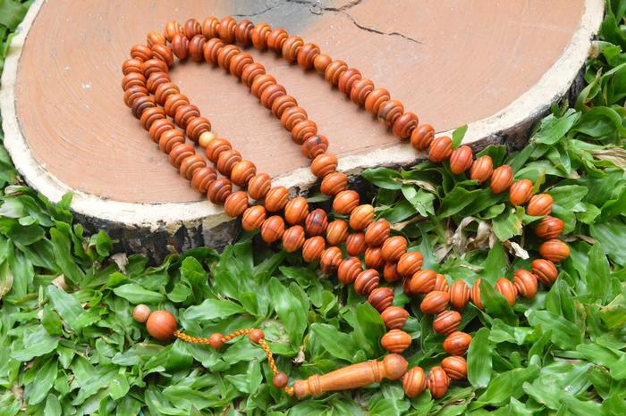 Tasbih kayu Secang Model Propil 14mm