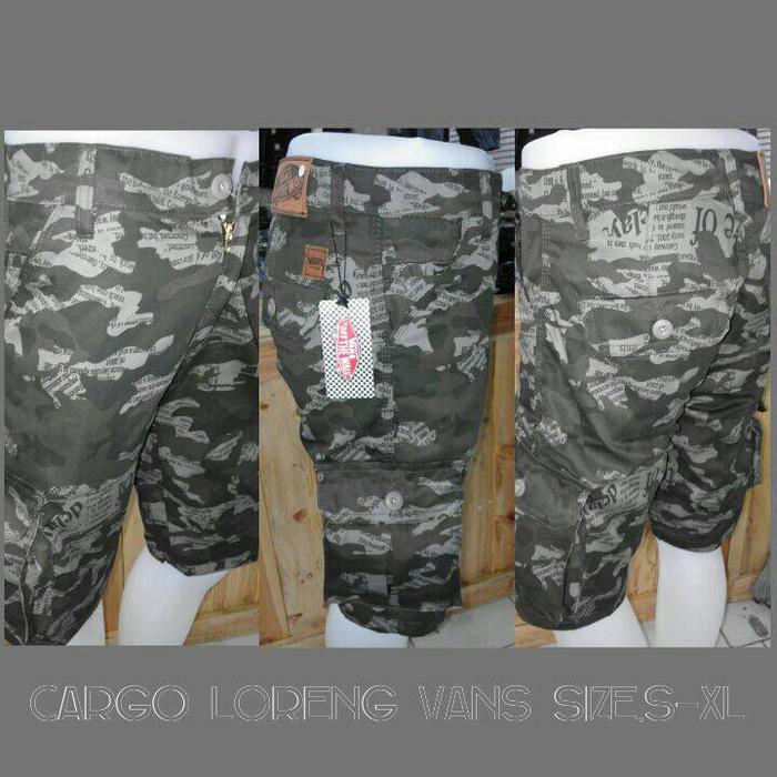 Celana Cargo Loreng Pendek Grade Ori