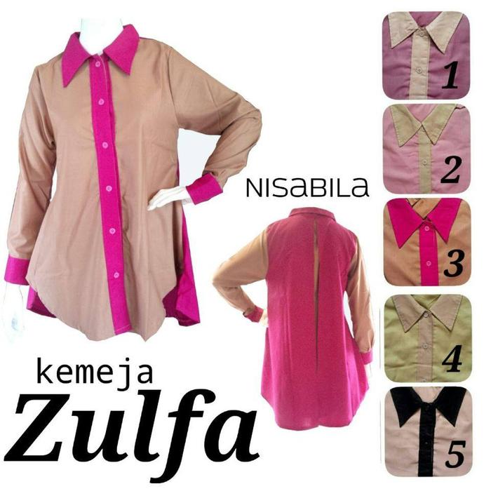 Kemeja | Tunik | Blouse Atasan Zulfa by Nisabila