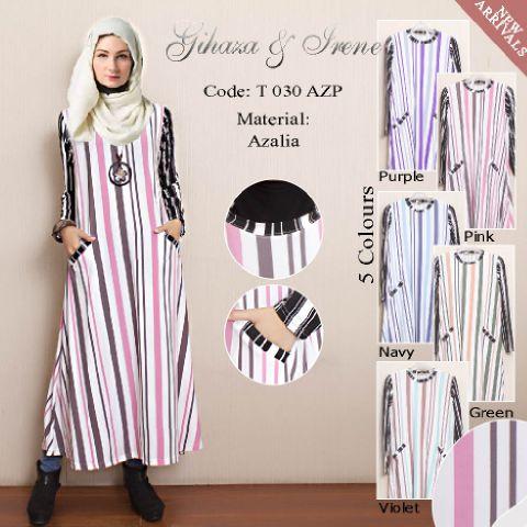 T030AZP/T 030 AZP IRENE HIJAB MAXI GAMIS DRESS FASHION WANITA MUSLIMAH