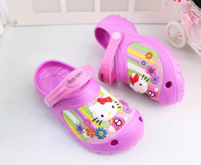 FLIP FLOP LAMPU ANAK KARAKTER (MODEL CROCS)