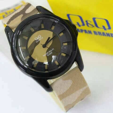 Jam Tangan Pria QQ Q&Q VR46 Original Coklat