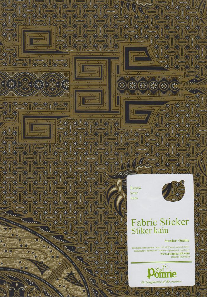 Fabric Sticker/Sticker Kain - Batik Laby M Green 70