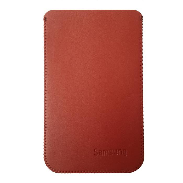 Genuine LEATHER Pouch Samsung Galaxy Alpha - RED
