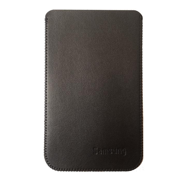Genuine LEATHER Pouch Samsung Galaxy ALPHA - BLACK