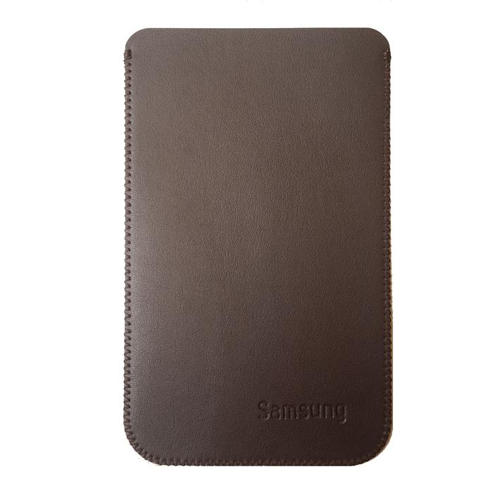 Genuine LEATHER Pouch Samsung Galaxy ALPHA - BROWN
