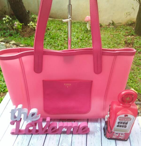 Tas Fossil Mimi Jelly Shopper Light Pink Shopper Bag