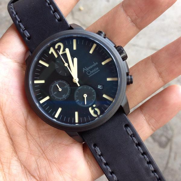 Jam Alexandre Christie AC6267 AC 6267 MC HITAM ORIGINAL WARUNGTJILIK