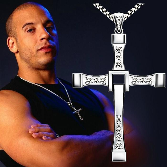 Kalung salib silver keren dominic toretto fast and the furious