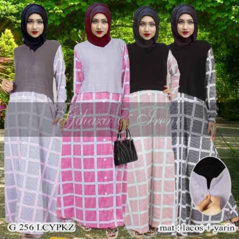G256LCYPKZ/G 256 LCYPKZ IRENE HIJAB MAXI GAMIS YARIN FASHION MUSLIMAH