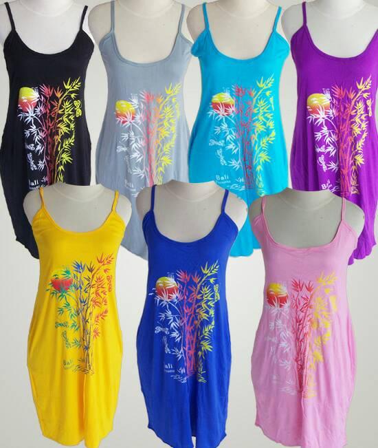 Dress/ Daster Bambu Bali /Singlet Baju Bambu Bali