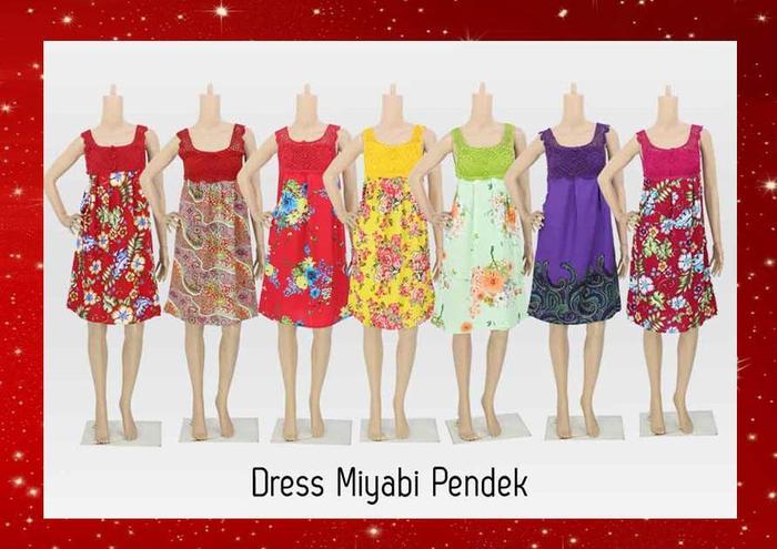 "DRESS MIYABI PENDEK DRESS BATIK DEWASA MURAH"
