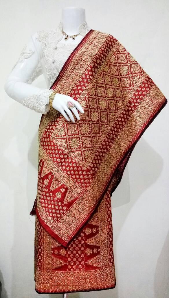 Songket Palembang Nampan Perak