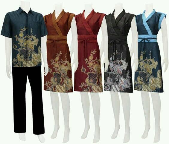 batik couple dress model kimono