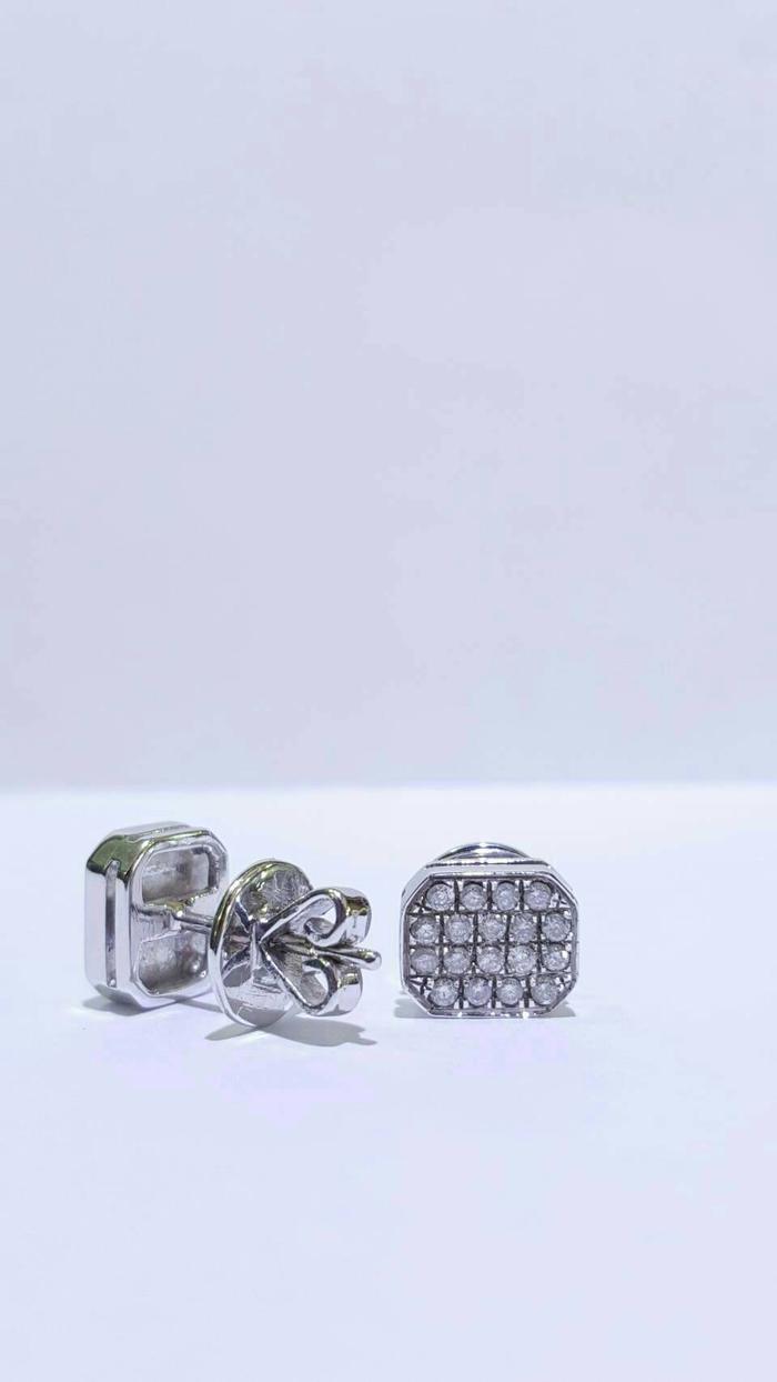 Anting/Giwang Berlian Emas Putih