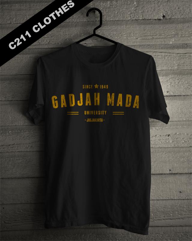 Kaos Almamater UGM Universitas Gajah Mada - 002 - Black Gold