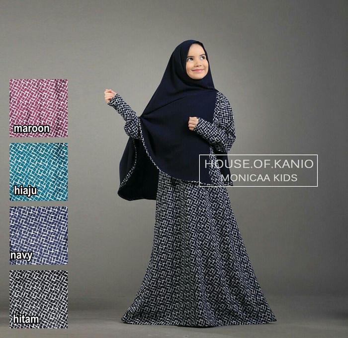Dress + Khimar Syar'i Monica Kids by Kanio