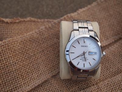 jam tangan vintage style seiko sapphire crystal dual date