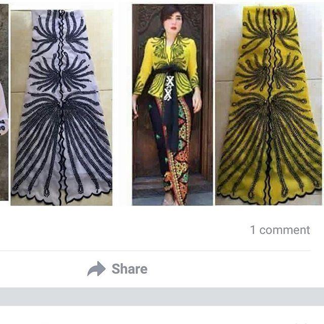 Kebaya semi ekor merak