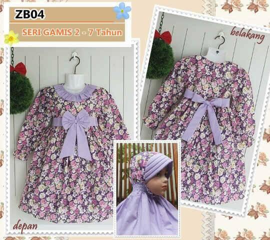 GAMIS ANAK WHITELILY - ZB04