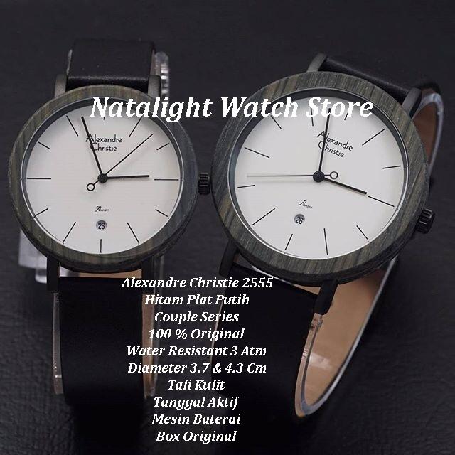 JAM TANGAN COUPLE SIMPLE ELEGAN MEWAH ALEXANDRE CHRISTIE 2555 ORIGINAL