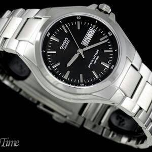 Jam Tangan Casio MTP-1228-1AVDF Silver Black Original