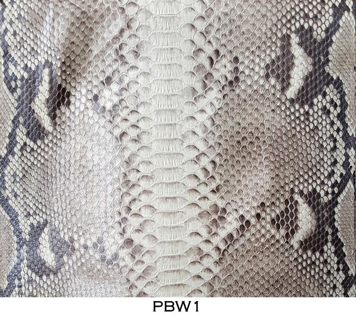 Bahan Kulit Ular Sanca / Python Asli Putih PBW1-277
