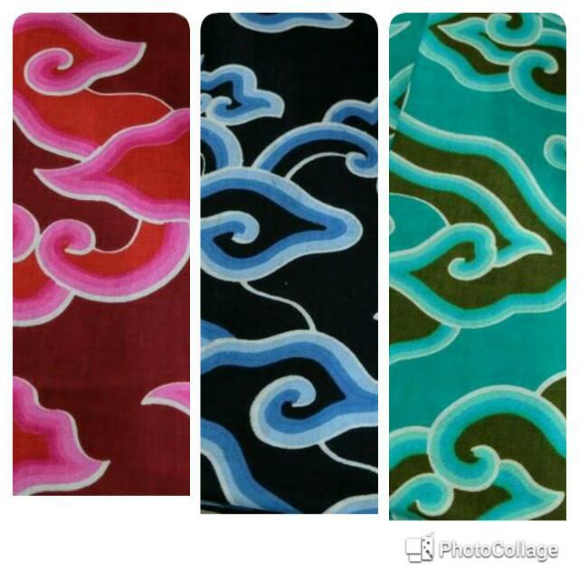 kain batik Mega mendung print