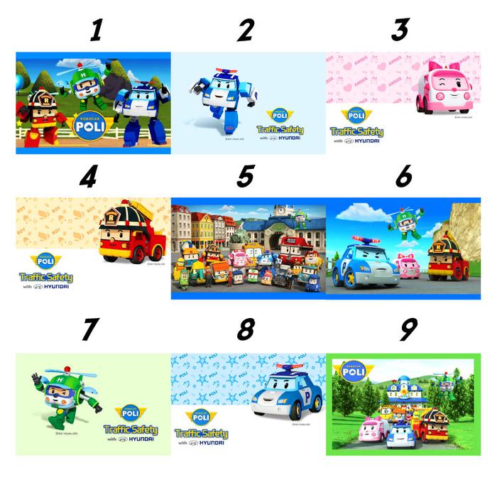 Custom Name Bag Tags Robocar Poli (Gantungan Tas Robocar Poli)