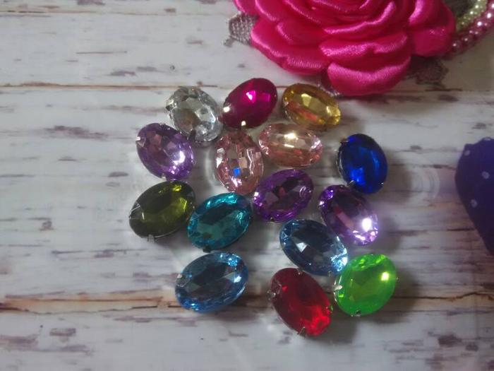 diamond cangkang oval besar 18mm