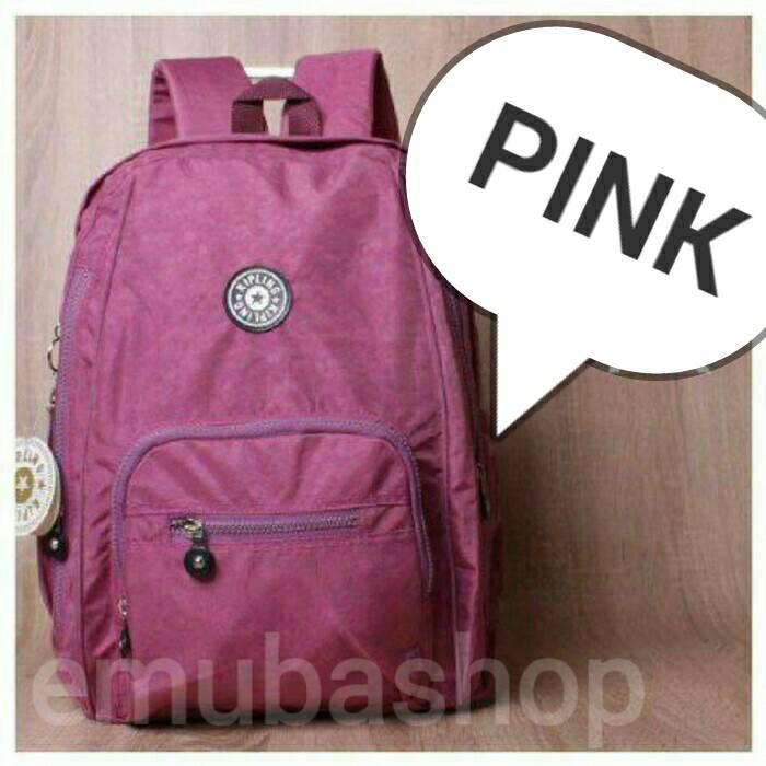 Tas Laptop | Tas Wanita | Backpack | Tas Ransel Punggung Kipling Pink