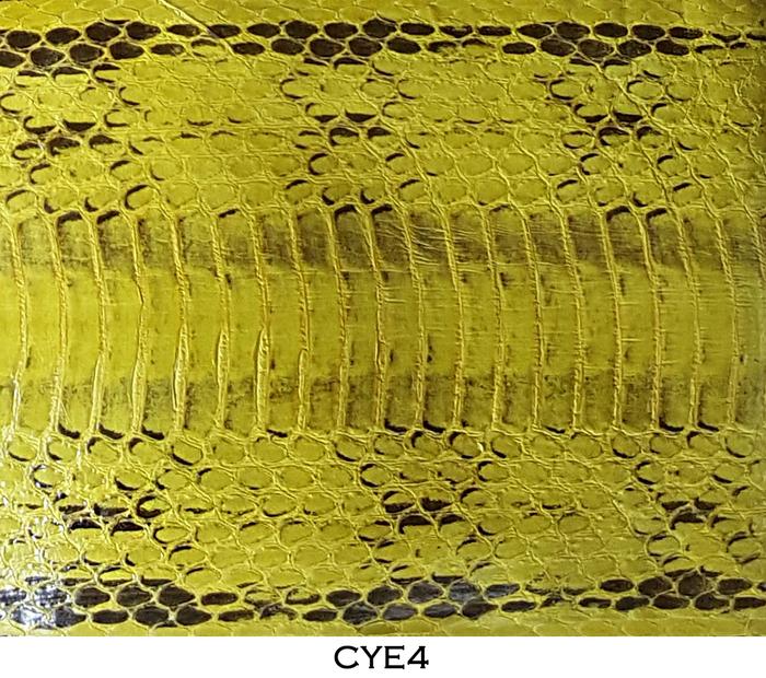 Bahan Kulit Ular Air / Cobra Asli Kuning CYE4
