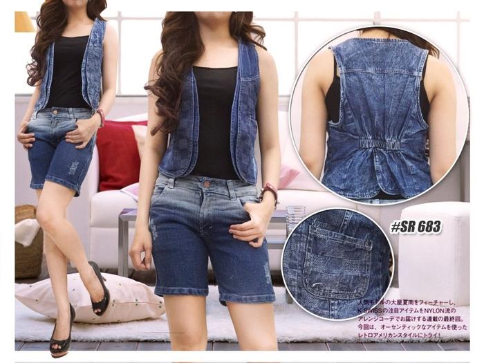 Rompi Square LV Denim