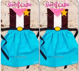 Apron Anak Dress Disney Sheriff Callie Souvenir