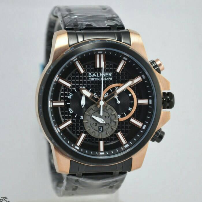 JAM TANGAN PRIA BALMER B.7901MR ROSEGOLD BLACK. GARANSI RESMI 1TAHUN