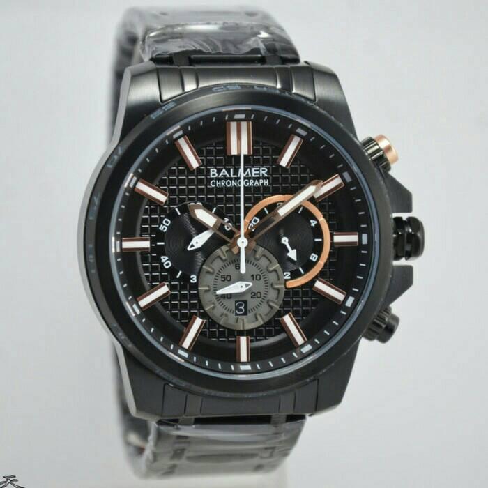 JAM TANGAN PRIA BALMER B.7901MB BLACK LIST ROSE. GARANSI RESMI 1THn
