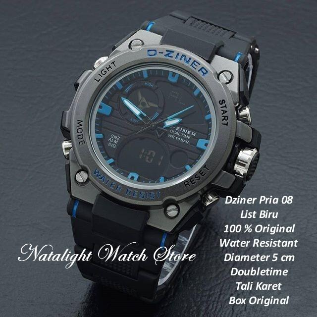JAM TANGAN PRIA SPORT ELEGAN MEWAH DZINER 08 DOUBLETIME CR7 ORIGINAL