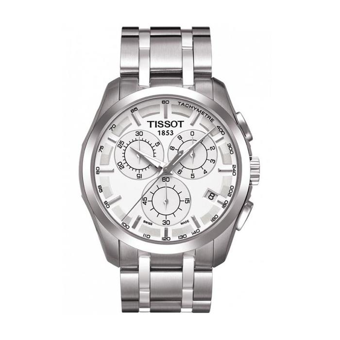 Tissot T035.617.11.031.00 Chronograph Jam Tangan Pria Stainless Steel Silver Dial