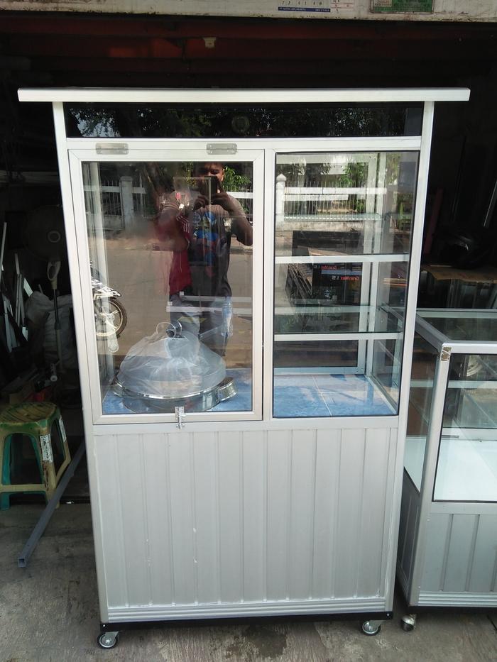 gerobak somay, gerobak bakso, gerobak alumunium