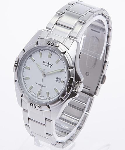 CASIO MTP-1244D-7ADF JAM TANGAN PRIA ORIGINAL SILVER