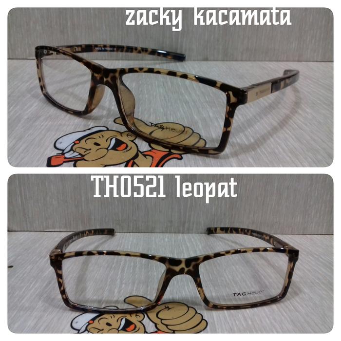 kacamata frem sport TH0512 leopat gagang pake per