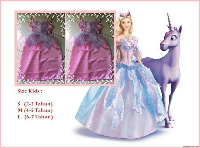 Baju Dress Anak/Gaun Anak, Kostum Barbie Swan Lake