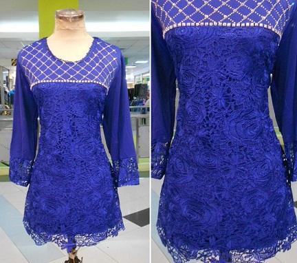 Atasan brokat / Blus lengan panjang brokat / Blus muslim