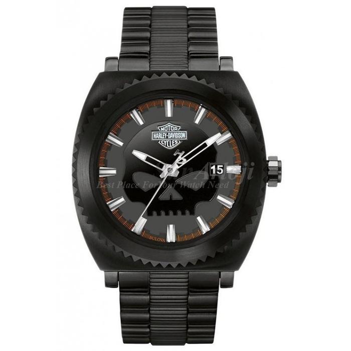Harley Davidson Men's Bulova Watch, Willie G. Skull 78B135