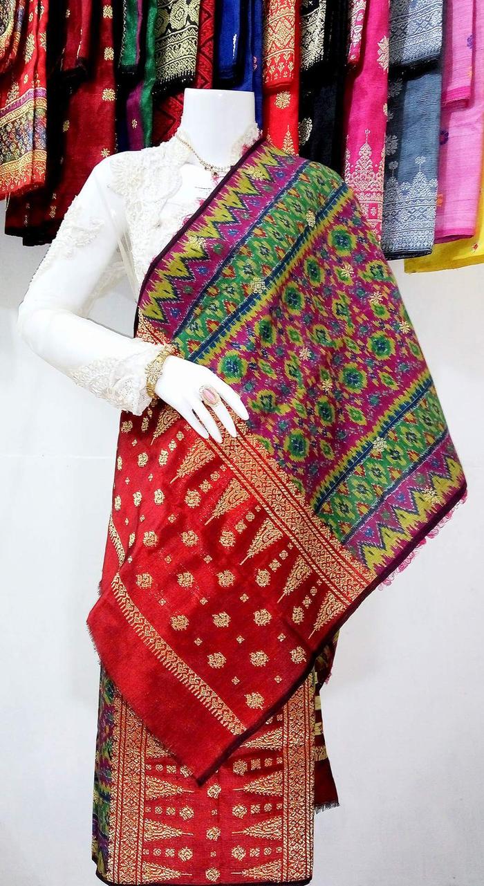 Kain Selendang Songket Palembang Motif Limar Antik