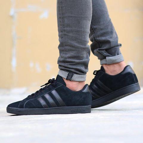 ADIDAS NEO BASELINE SUEDE "BLACK/BLACK"