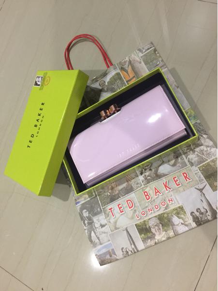 [NEW] Ted Baker Wallet Original Diamond Pink