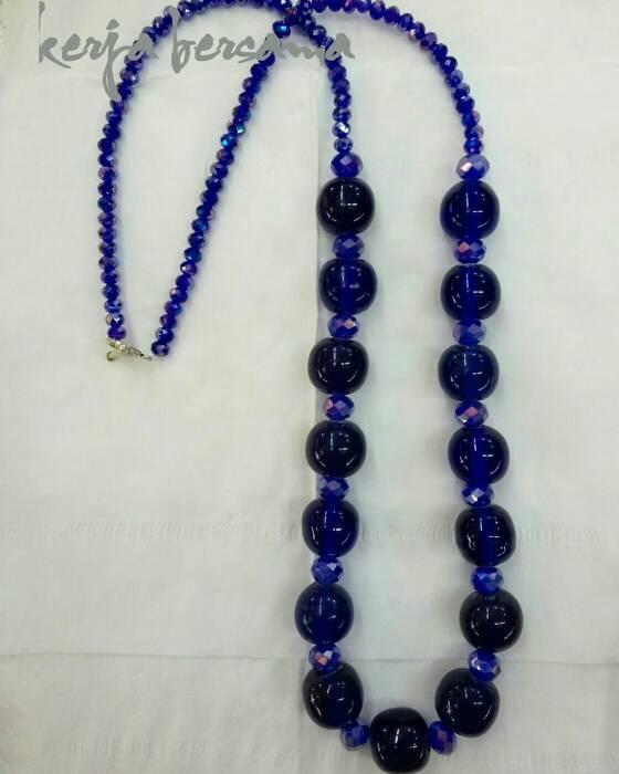 kalung batu jombang+kristal